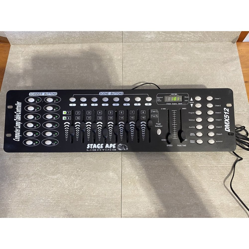 Stage Ape Lighting DMX512 Computer Lamp Table Controller DJ Mixer Party Disco